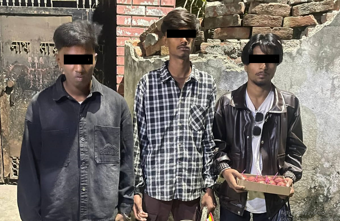 नेपाली सेनाले वीरगञ्जमा सञ्चालन गरेको विशेष सर्च अभियानका क्रममा तीन जना पक्राउ