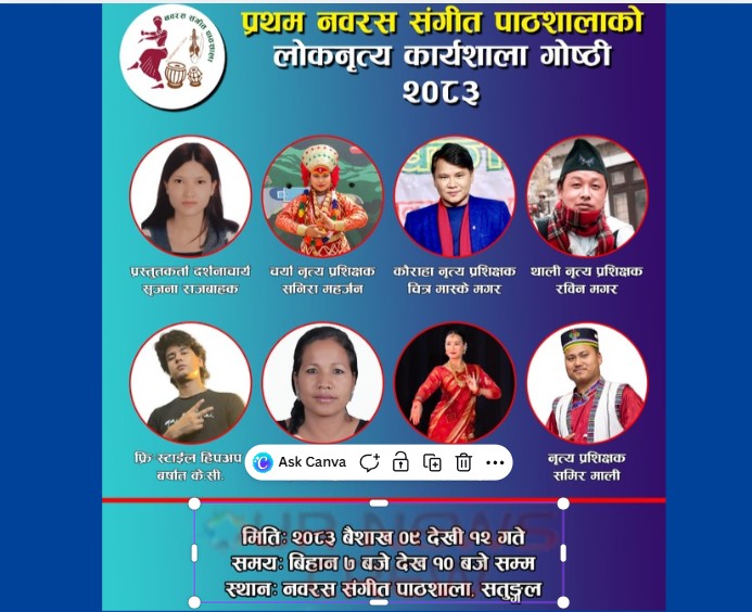 नृत्यमार्फत संस्कृति संरक्षणको अभियान, चन्द्रागिरिमा पाँचदिने विशेष कार्यशाला आयोजना