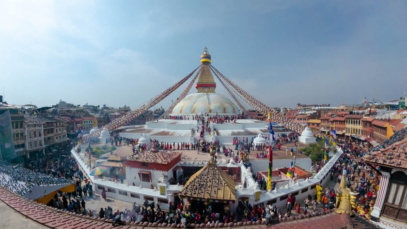 काठमाडौँको बौद्धमा तेमाल जात्राको रौनक