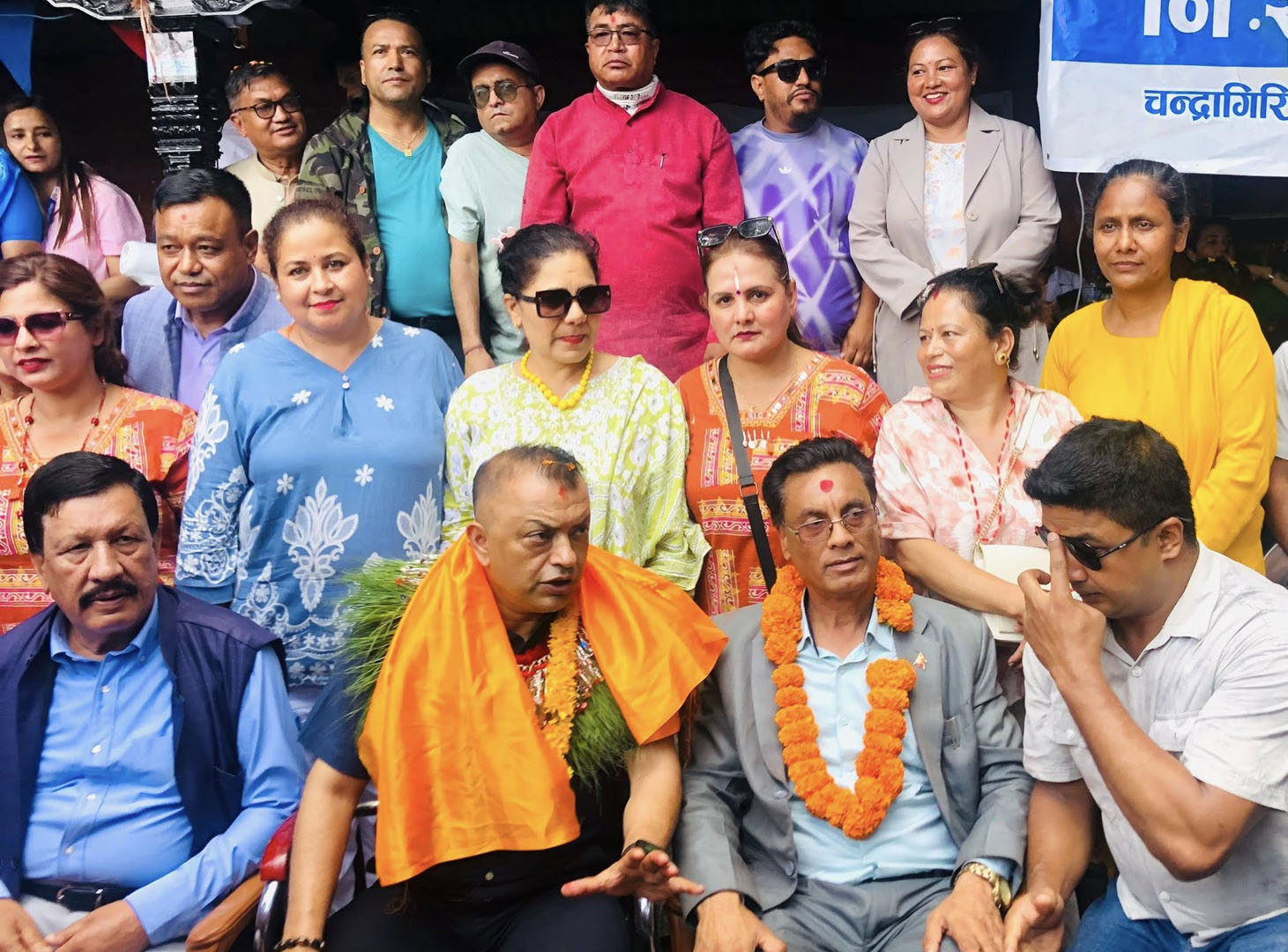 कांग्रेस सभापति गगन थापाद्वारा चन्द्रागिरि–९ स्थित मत्स्यनारायणको दर्शन
