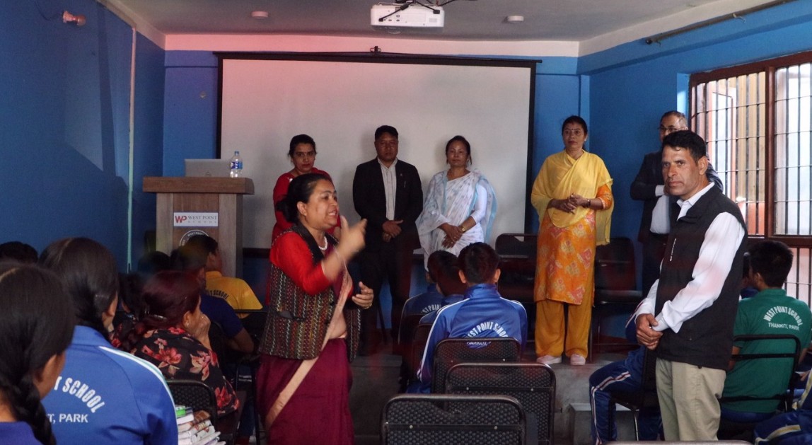 चन्द्रागिरिको न्यायिक समितिद्वारा विद्यालयमा सचेतनामूलक कक्षा सञ्चालन