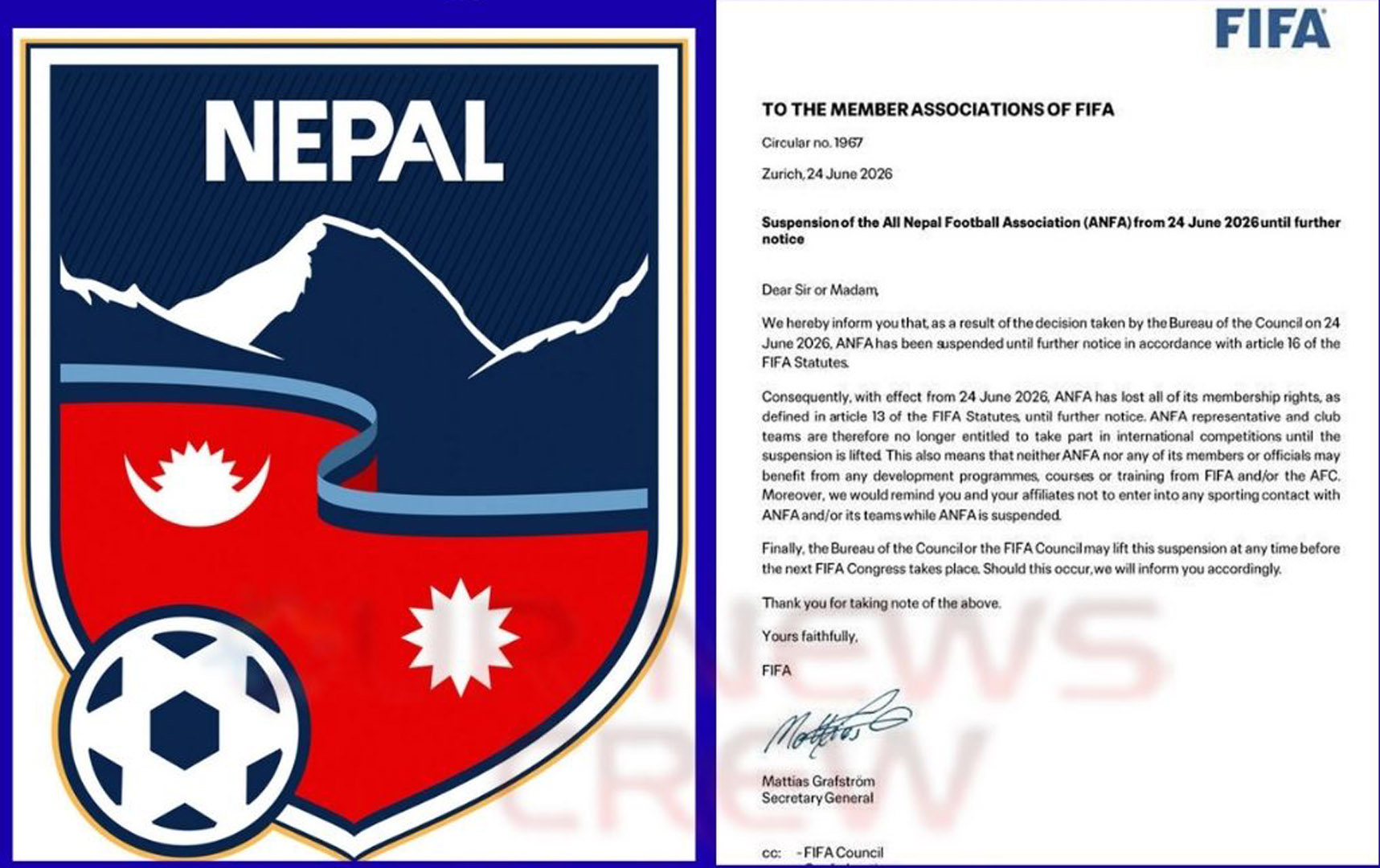 विश्वकपको रौनक चलिरँदा नेपाली फुटबल भने निलम्बनमा