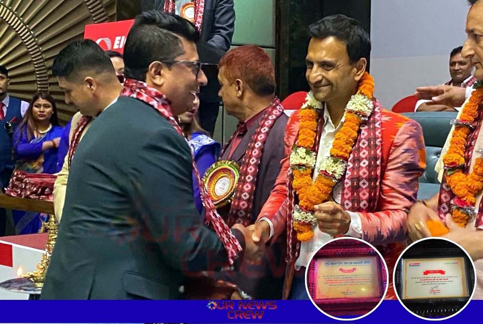 ournewscrew का निर्माता तथा प्रस्तोता रत्नमणि पाठक सम्मानित