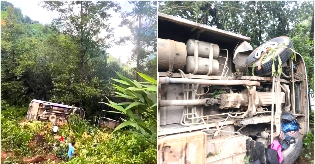 अनियन्त्रित बसले पार्किङमा राखिएको भ्यानलाई ठक्कर दिँदा दुई जनाको मृत्यु
