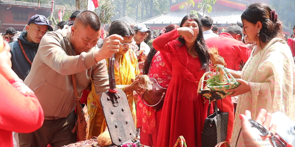 कालिका मन्दिरको साउन महिनामा आम्दानी करिब २८ लाख