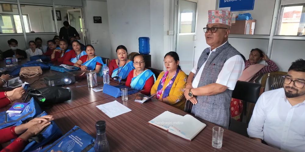 चन्द्रागिरिमा दुई जनामा हैजाको शंकास्पद लक्षण, जनचेतना बढाउन स्वयंसेविकालाई निर्देशन