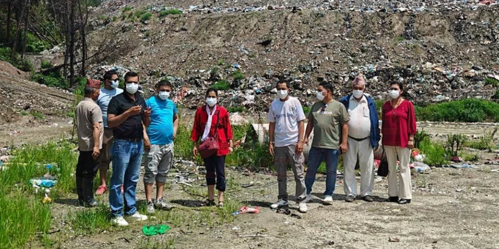 चन्द्रागिरि–६ का वडाध्यक्ष सिग्देलसहितको टोलीले गर्‍यो बन्चरेडाँडा क्षेत्रको स्थलगत अवलोकन