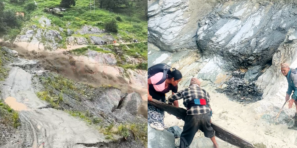 साउनमै सातपटक बग्यो मयाङको साँघु, पुलको पर्खाइमा स्थानीय