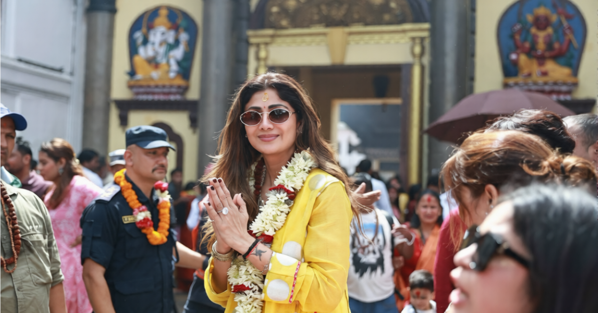 बलिउड अभिनेत्री शिल्पा शेट्टीले गरिन् पशुपतिनाथको दर्शन