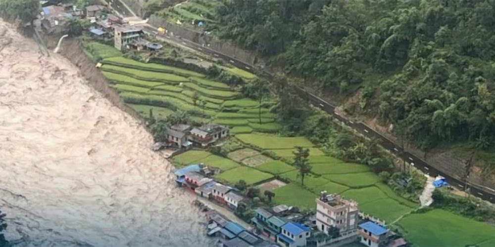 कालीगण्डकीको बाढीले पर्वतको फर्से बस्तीमा ठूलो क्षति, ८० घर बगायो