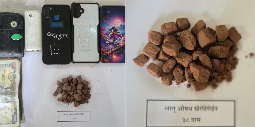 मकवानपुरमा ३८ ग्राम खैरो हेरोइनसहित तीन जना पक्राउ
