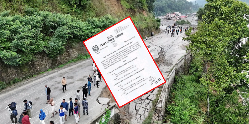 काठमाडौं–मुग्लिन सडक अवरुद्ध भएपछि त्रिभुवन राजपथमा आलोपालो प्रणाली, यस्तो छ समयतालिका