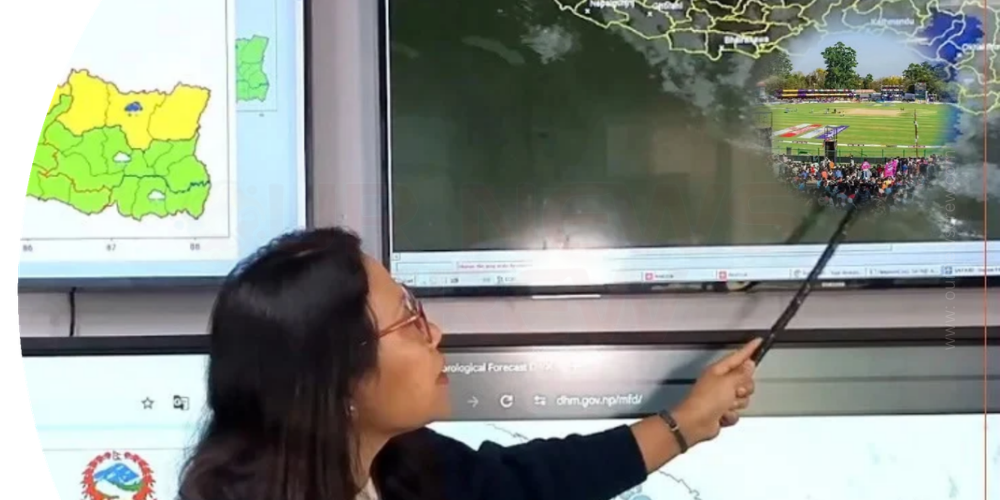 नेपालमा मौसम बदलिने चेतावनी, धान भित्र्याउन किसानलाई आग्रह; एनपीएलका खेलमा पनि वर्षाको जोखिम